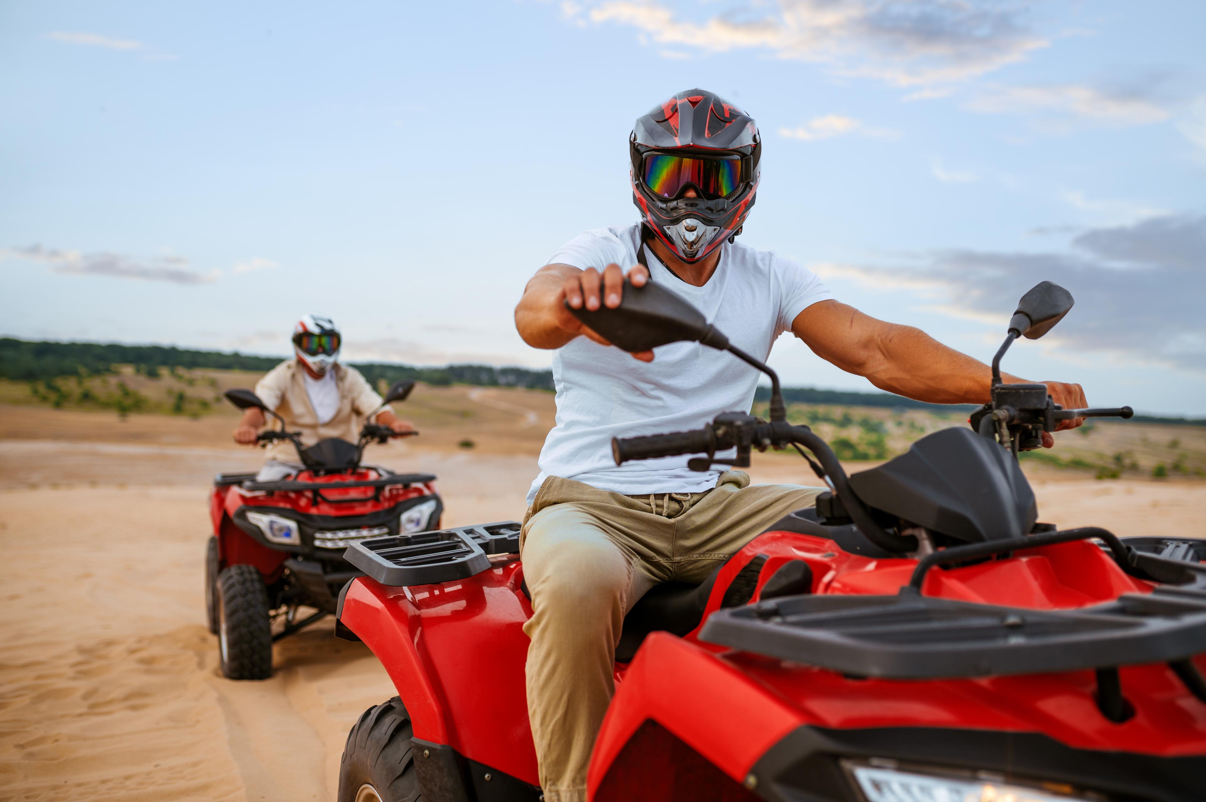 OHV rider and his buddy